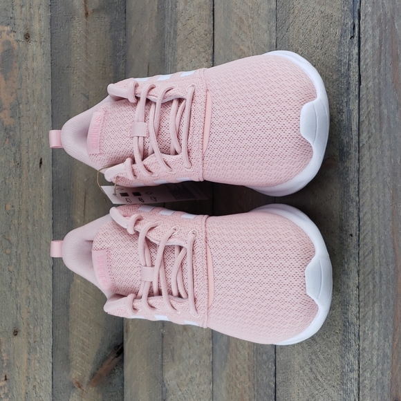 adidas QT Racer 2.0 Women's Everyday Cushioned Shoes Sneakers Vapour Pink/White - Picture 5 of 9